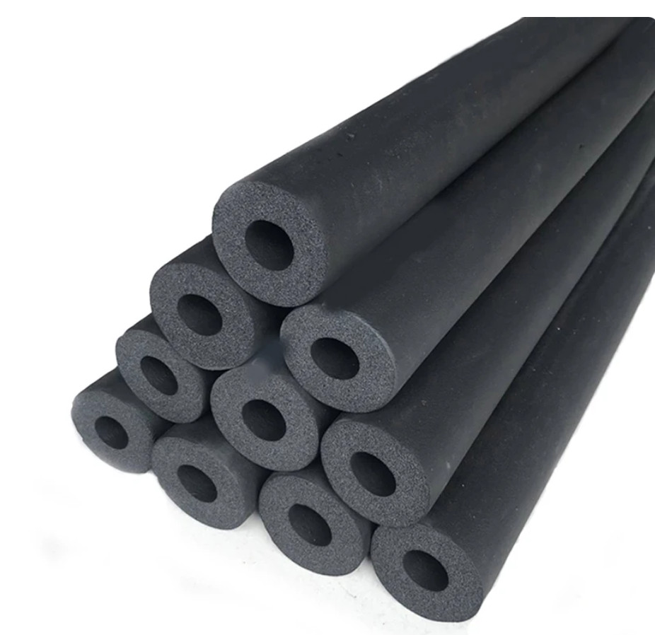 1/4" ID, 3/8" Thick -Pipe Insulation Rubber Foam Roll Wrap (6 ft)