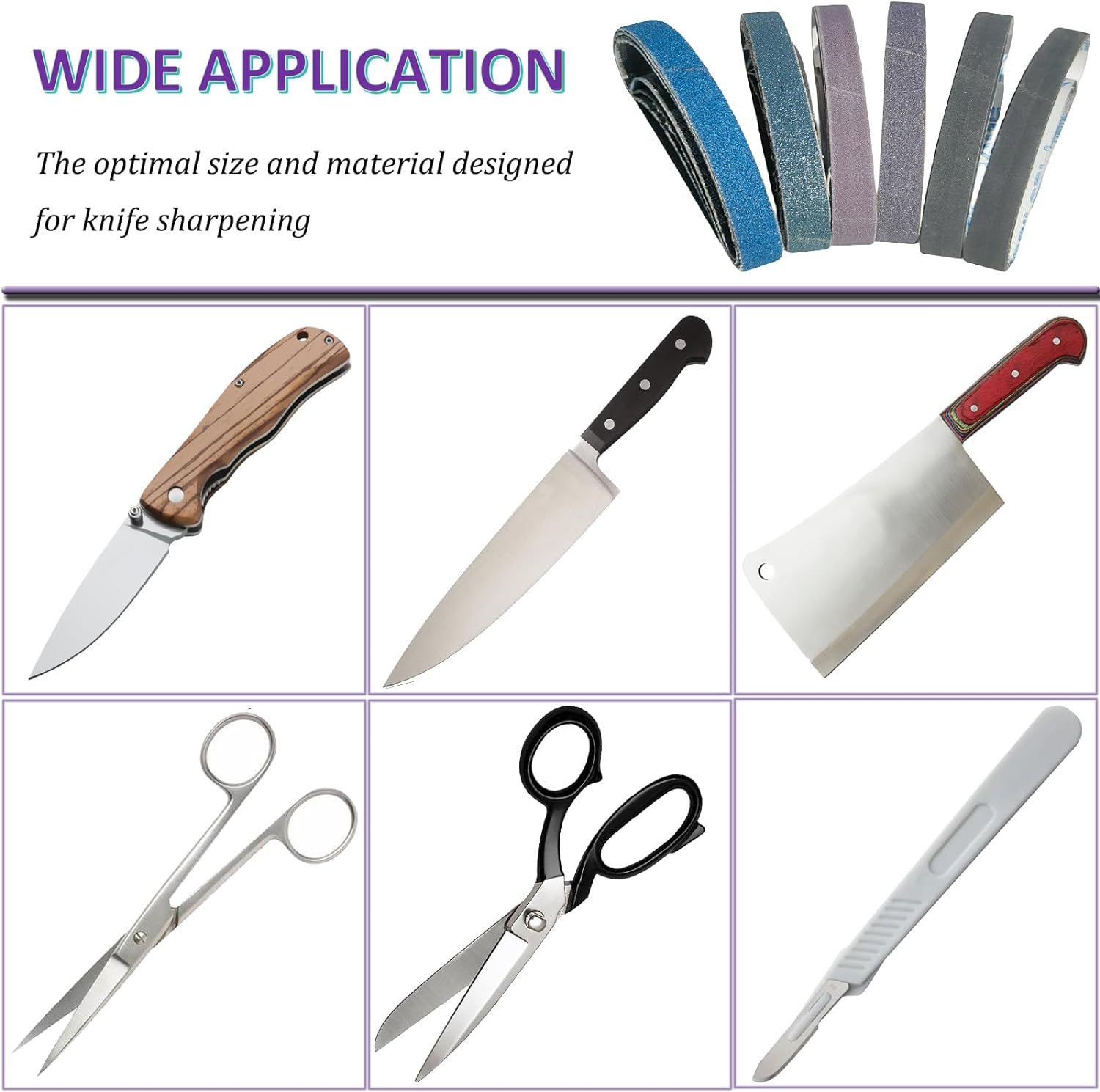 Replacement Belt Kit For Work Sharp Knife Tool Sharpener 80 240 6000 Grit Set