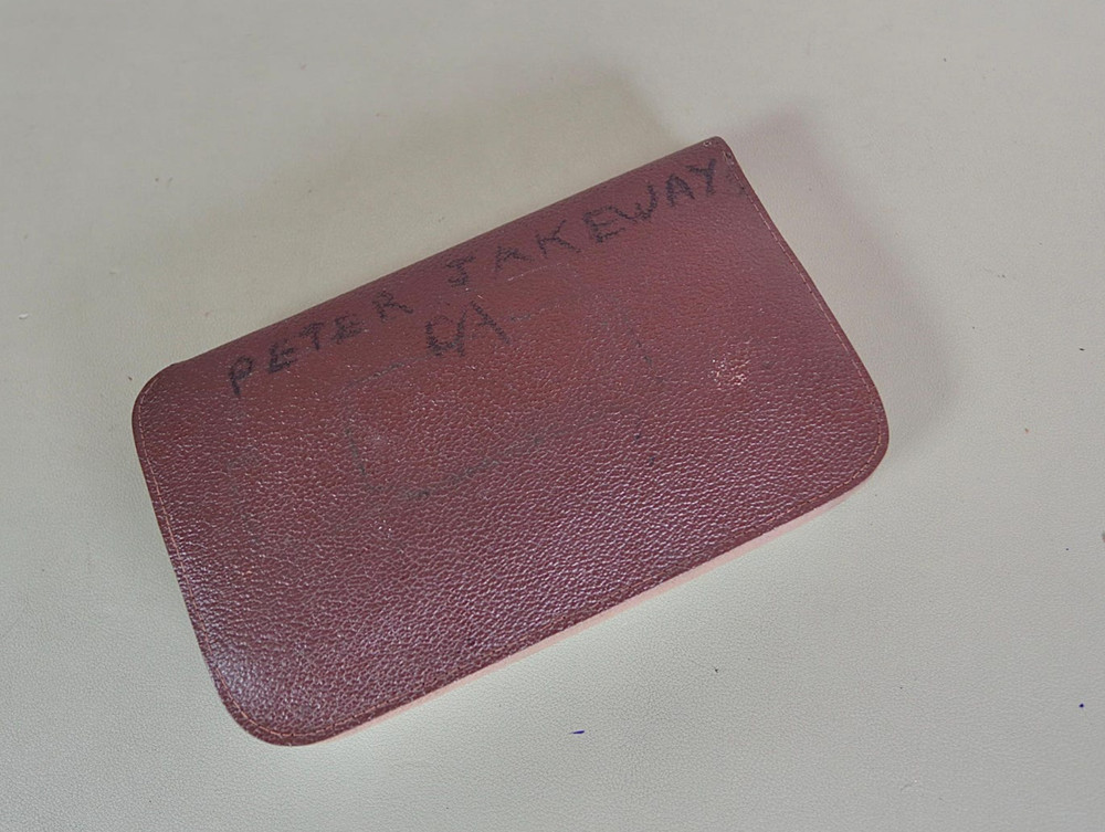 Vintage Drawing Set In Brown Case