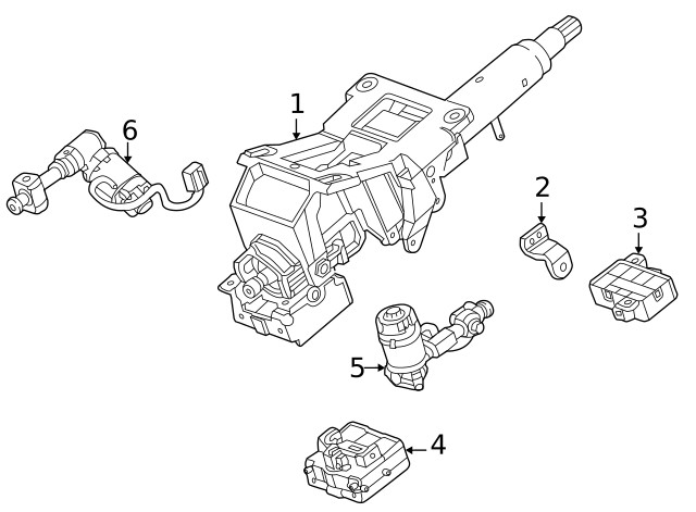 Genuine GM Steering Column 84228108