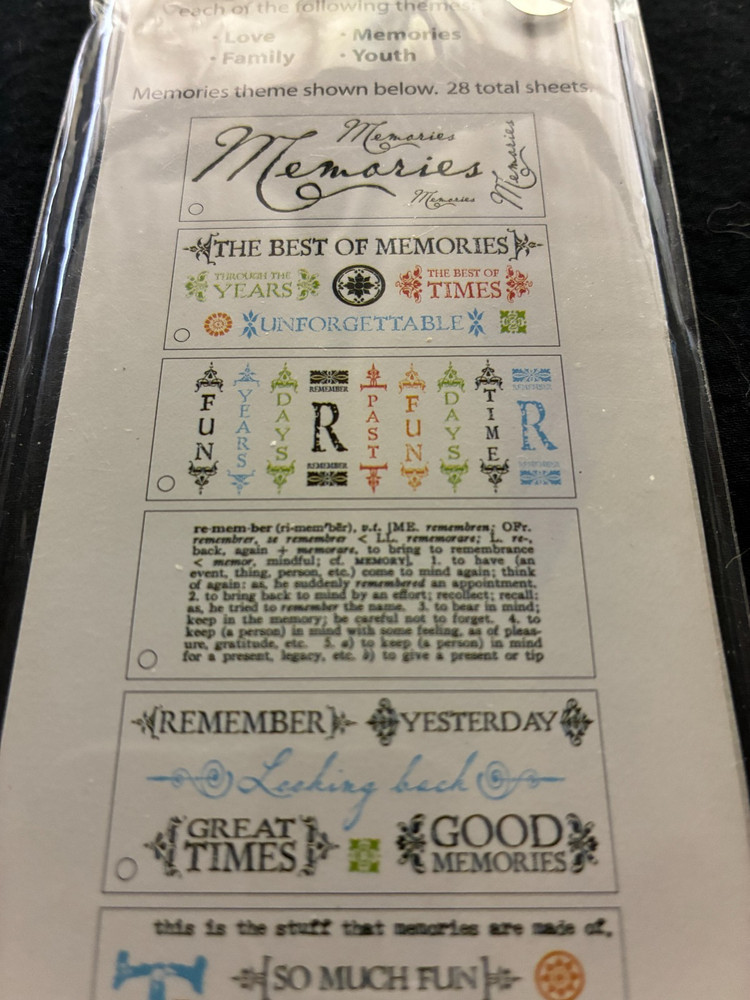 CREATIVE IMAGINATIONS ASSORTED SWATCH BOOK IMPRESS-ONS