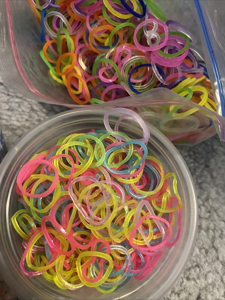 Rainbow Loom Tools, Loom, + Mixed Band Lot Set Translucent, Shiny, Two Tone