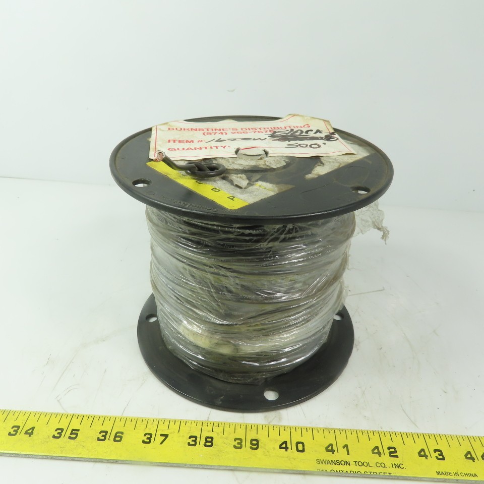 Black Stranded TEW 16 AWG Copper Wire 500'