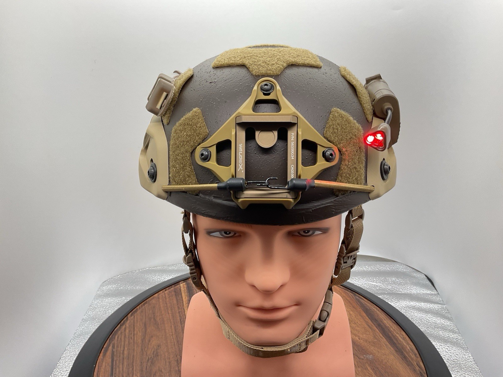 Military Ballistic Helmet 3A Customized, Rebuilt, Size Large/Med.American