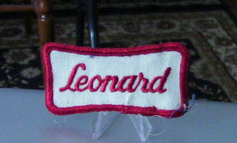 Leonard Uniform Name Patch