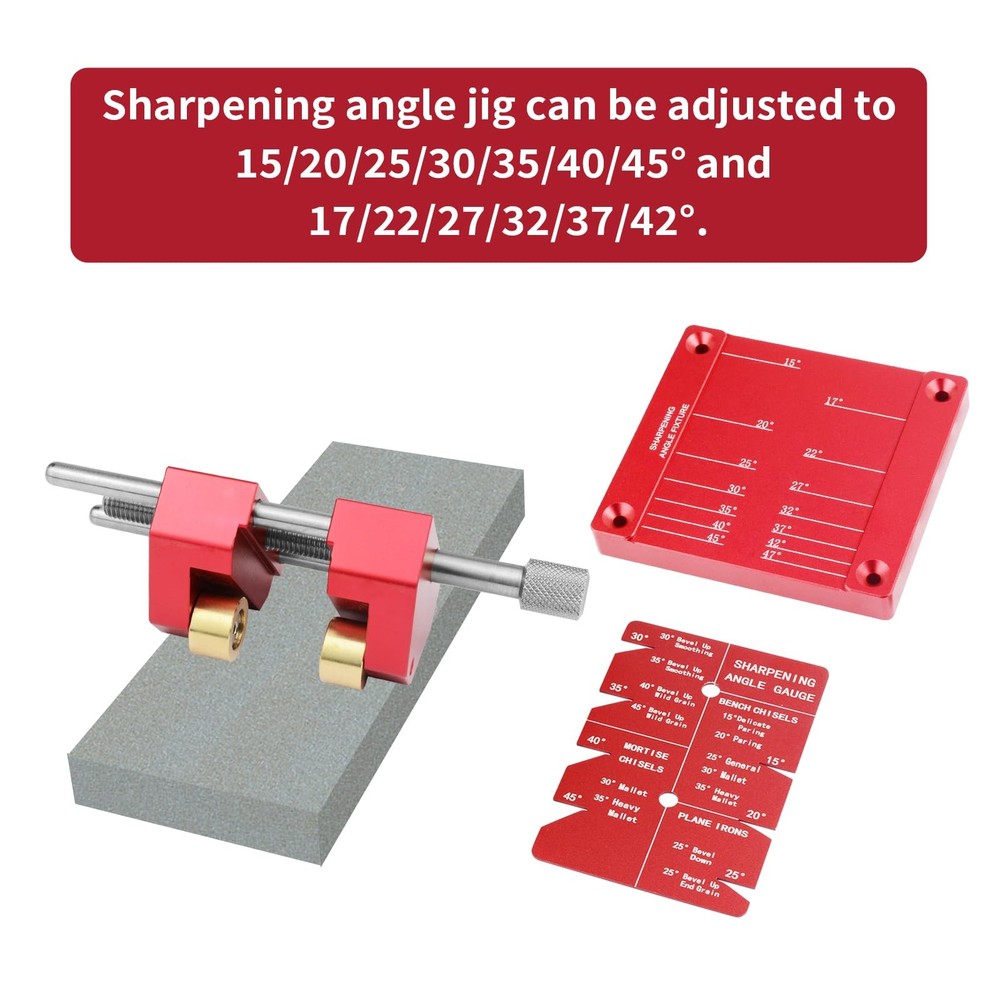 Wood Chisel Honing Guide System – Roller Sharpening Kit for Precise Angle Contro