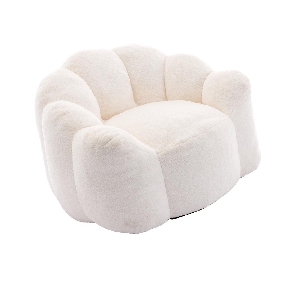 Lotus type compression sofa Adult bean bag sofa with pull ring can be easily