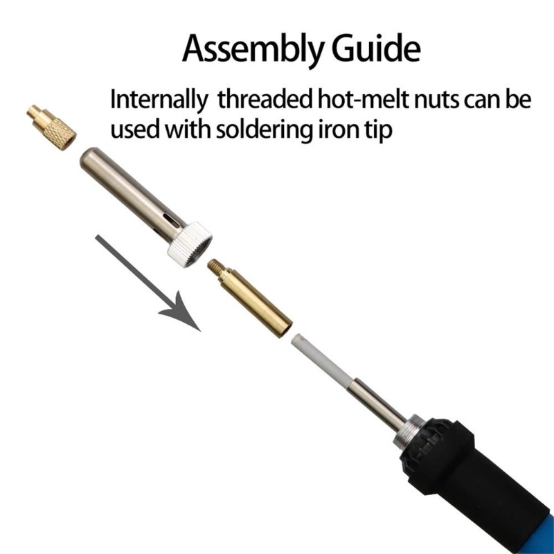 High Temperature Resistant Heat Insert Nut Iron Tip For Seamless Nut Integration