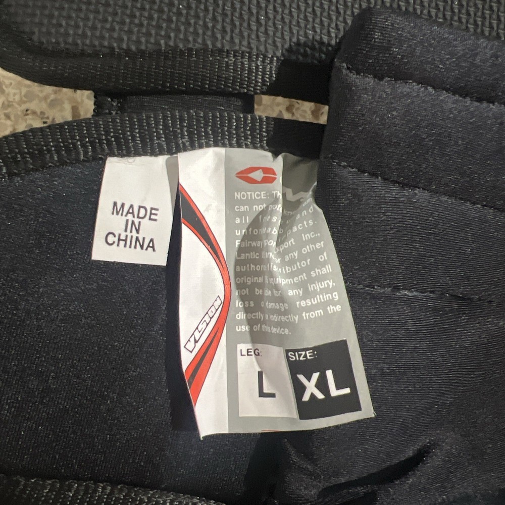 evs Vision Knee Brace Size XL Leg Left New