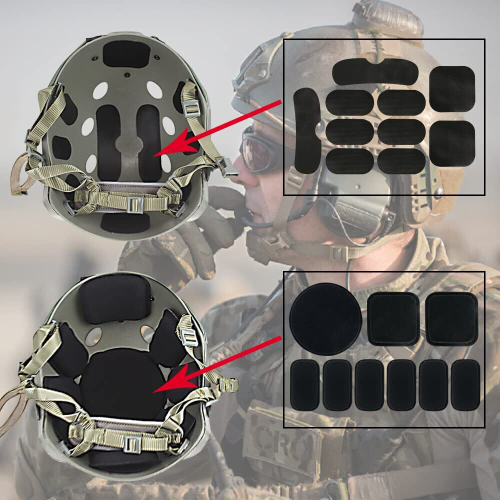 Universal Military Tactical Motorcycle Helmet Protective Pads Replacement Set