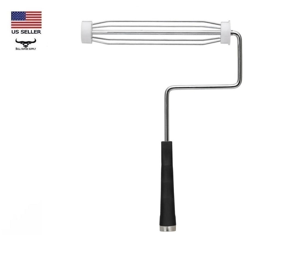 Rubberset 9" Heavy-Duty Paint Roller Frame with Molded Handle & Threaded End