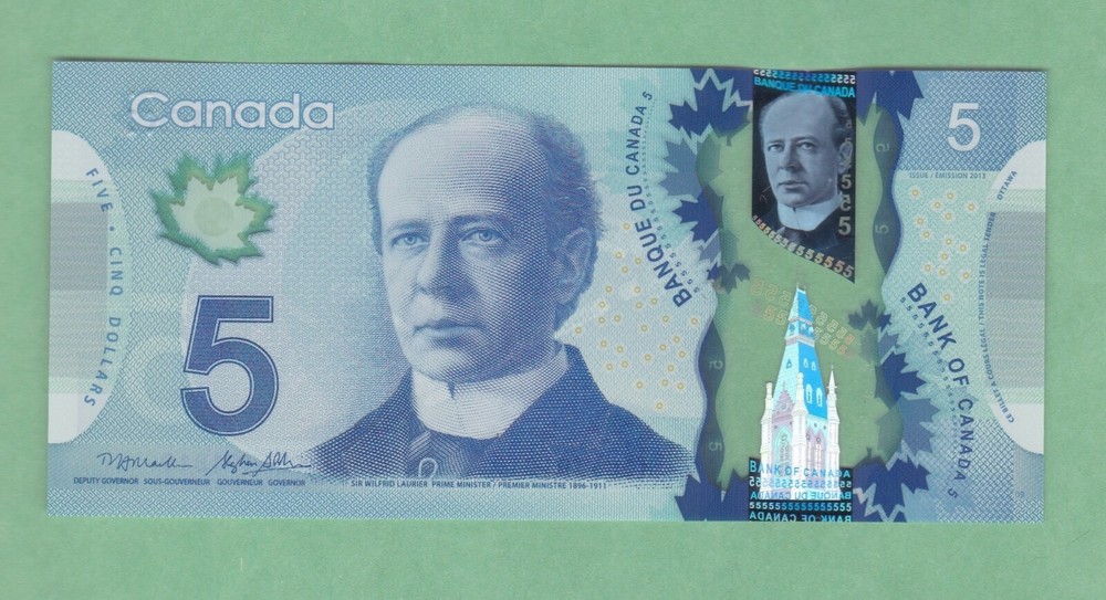 Canada 5 Dollar  Note  P-106b   Issed 2013   UNCIRCULATED