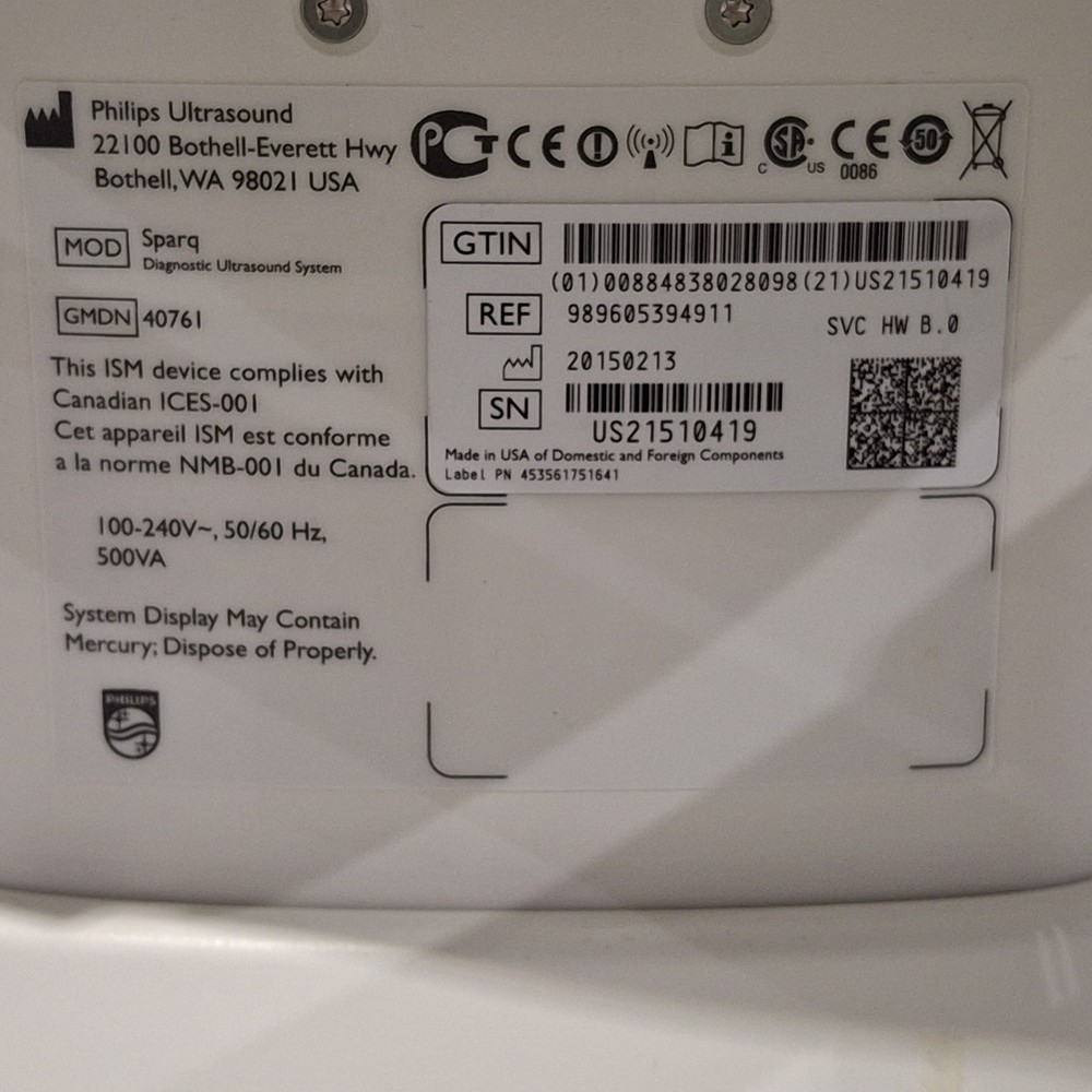 Philips Sparq Ultrasound System