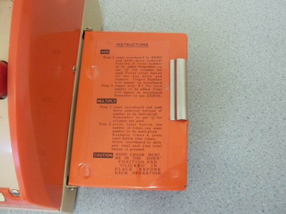 Vintage Adding and Multiplying machine Signature Junior with original box