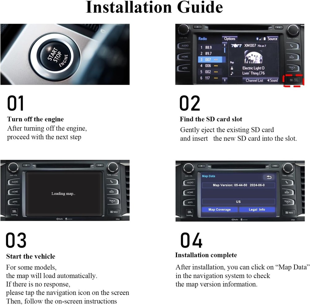 2025 Latest Navigation SD Card Map Update 86271-0E077,GPS Map Card Compat