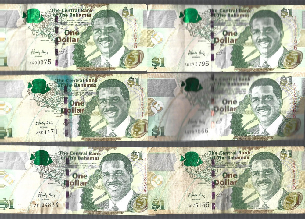 Bahamas ❤️💥assorted 22 spendable notes ... Total: $169 ✨✌️ lot #5210