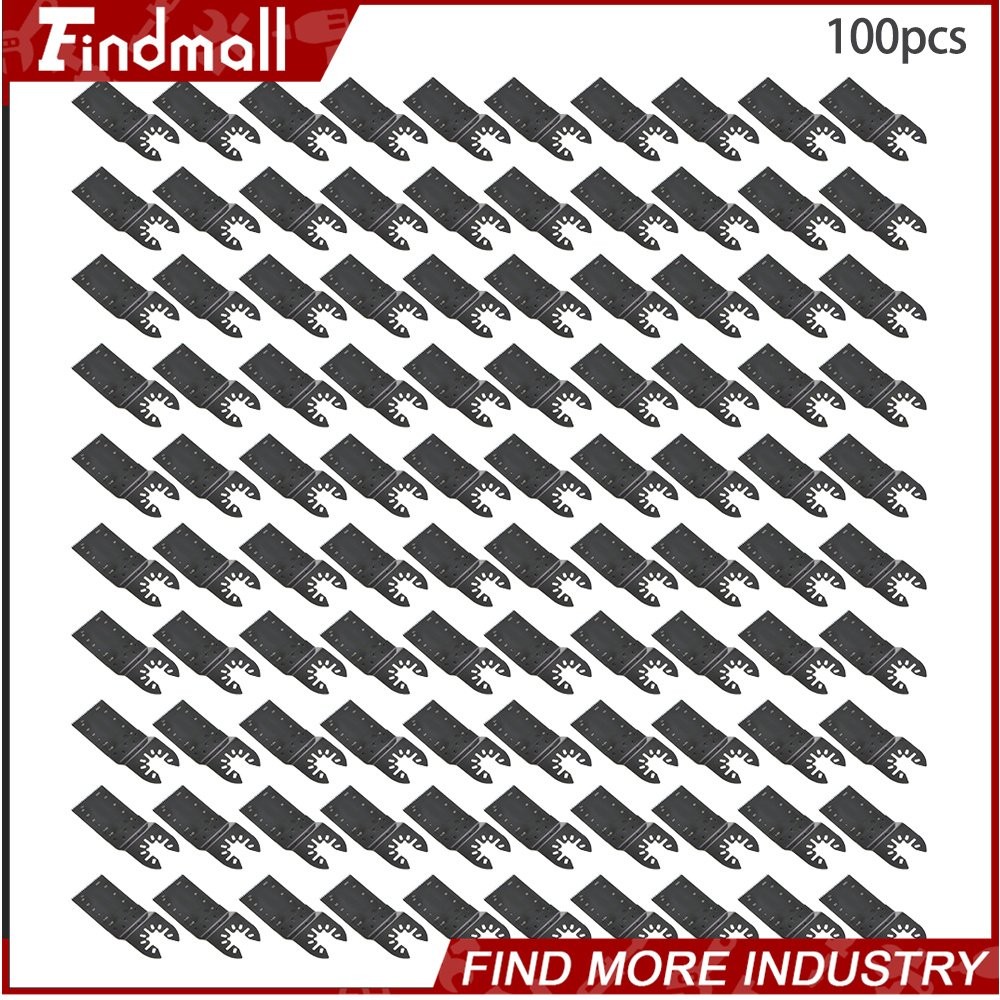 Findmall 100 Pack 30 - 90mm Quick Release Durable Oscillating Tool Saw Blades