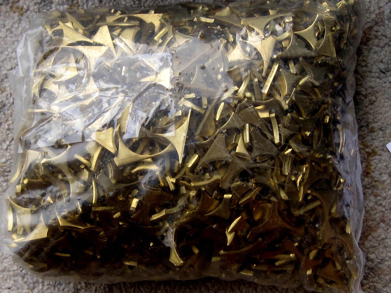 20 pounds of clean chopped brass scrap for casting, Alloy 260, 70% Cu, 30% Zn