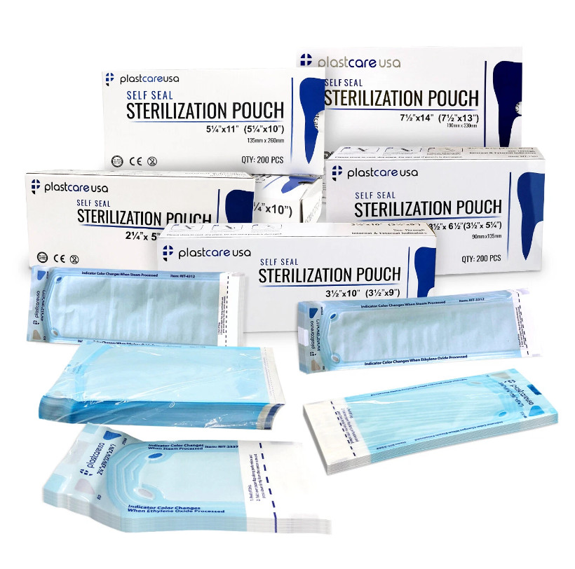Self Sterilization Pouches Pouch Autoclave, Sterilizer Bags Dental Tattoo Nail