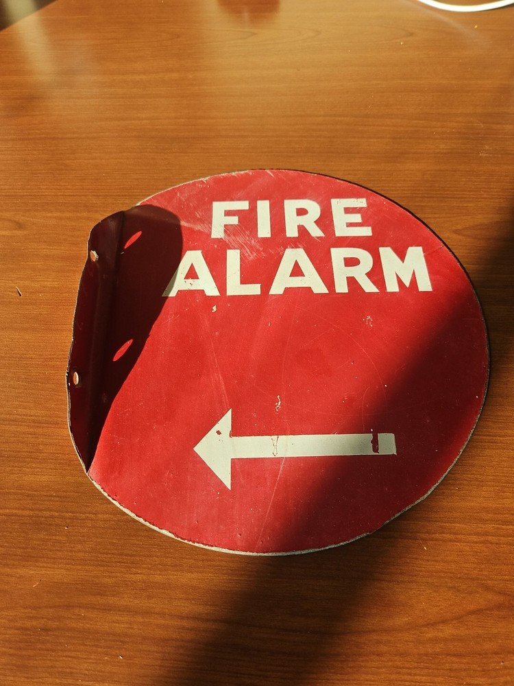 Vintage Fire Alarm Sign