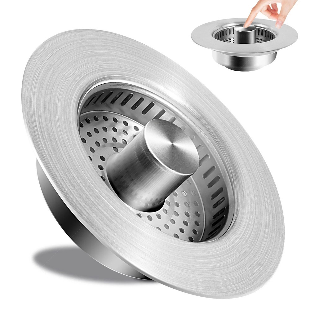 3-in-1 Kitchen Sink Drain Strainer & Stopper