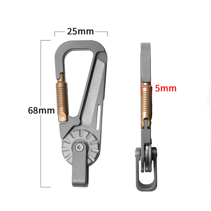 New Folding Keychain Tool – Compact EDC Outdoor Multi-Purpose Implement