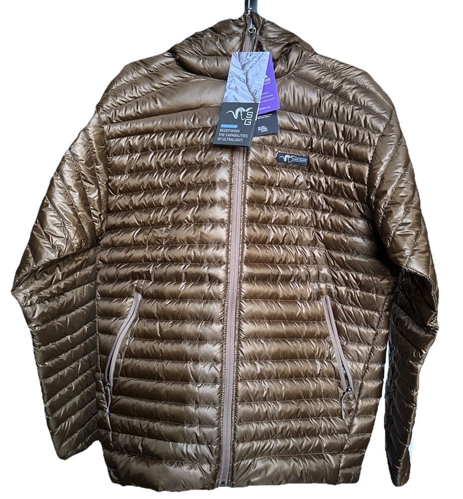 Stone Glacier Grumman Lite Down Jacket Size Large Muskeg - NEW