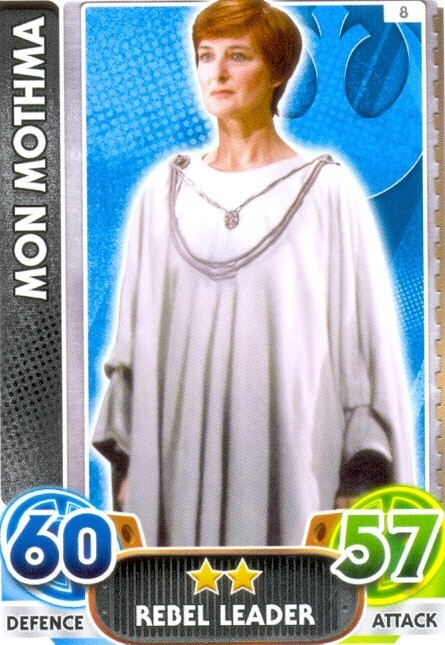 Topps 2015 Star Wars Force Attax - Force Awakens #8 Mon Mothma