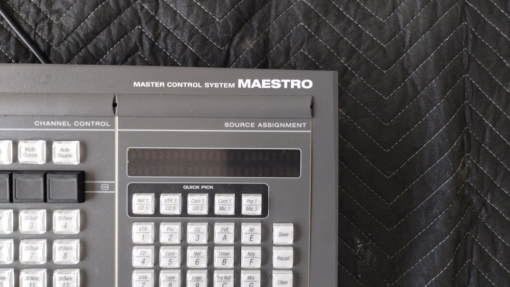 Grass Valley Group MAESTRO Video Production Center Master Control System Panel