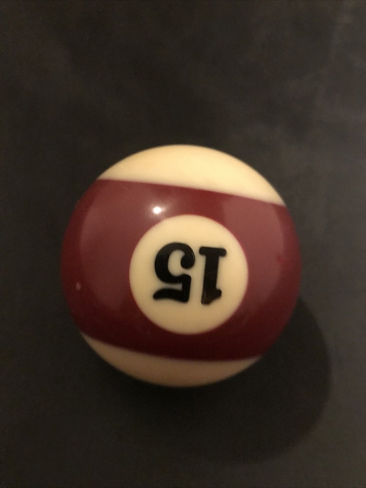 Billiard Pool Ball - Replacement # 15 Vintage