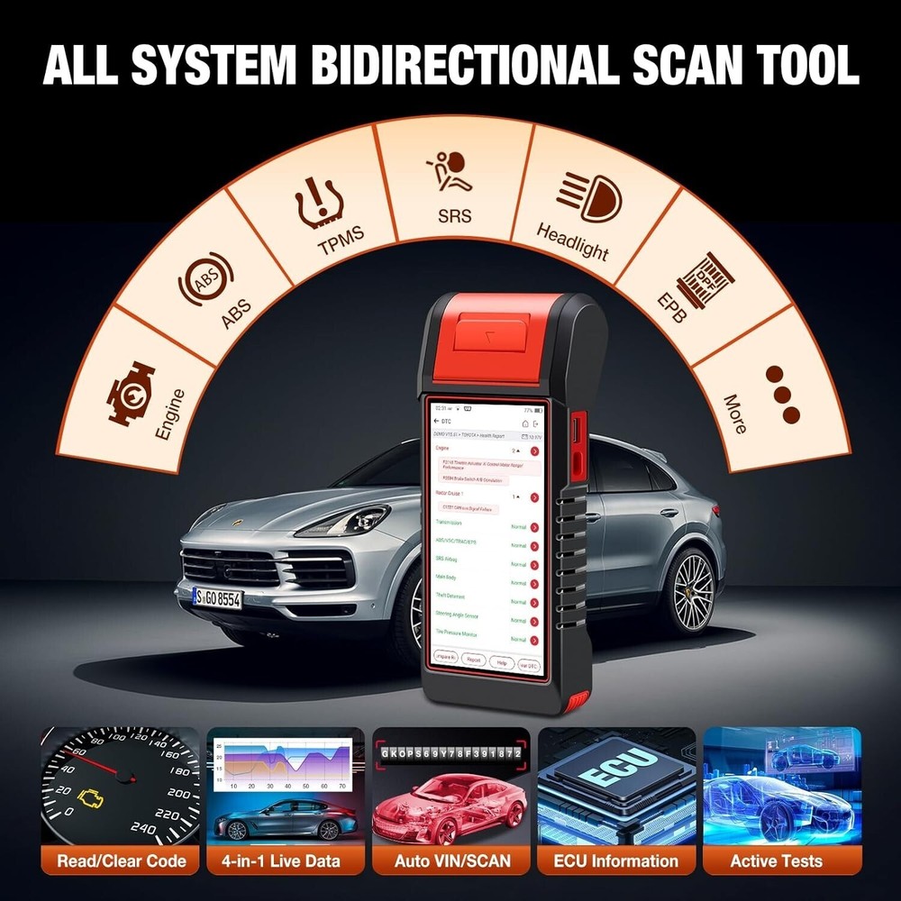 KINGBOLEN K6 PRO Elite OBD2 Car Diagnostic Tool Scanner ECU Key Coding TPMS IMMO