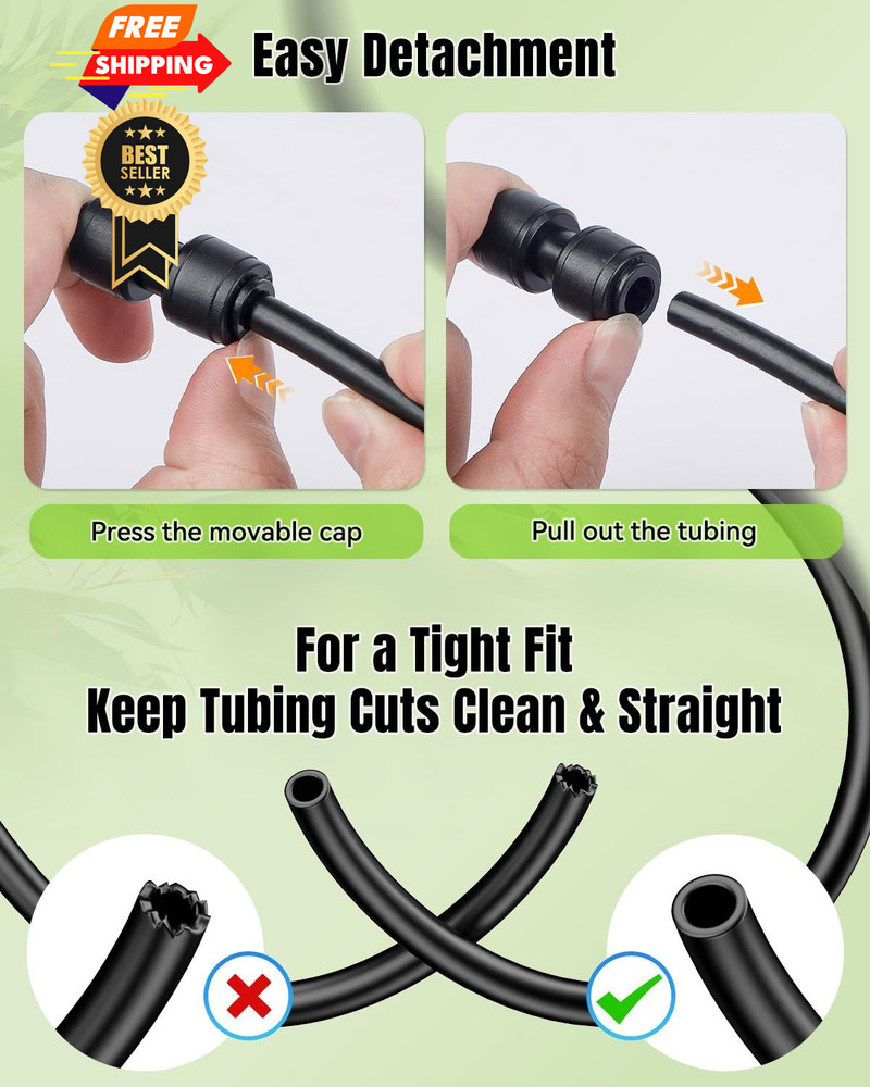 Pawfly 15 Pcs Quick Connect 1/4" 15pcs Nut Coupling, Coupling