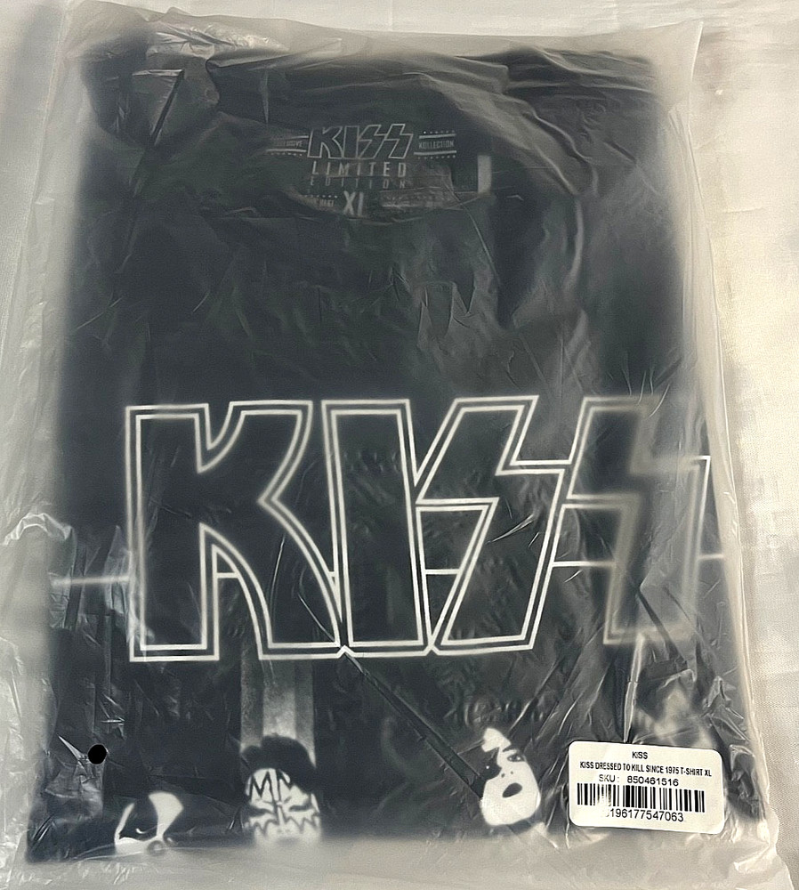 KISS Dressed To Kill 50th Anniversary T-shirt Size Large XL KISSonline Ace NEW