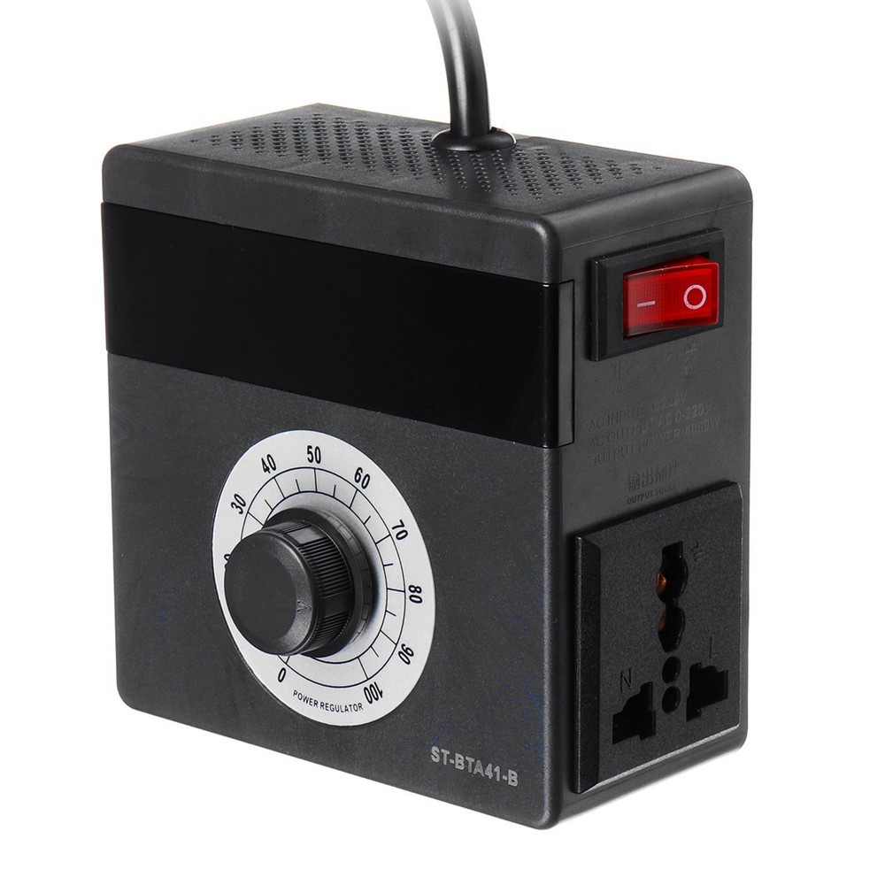 AC 220V 4000W Variable Voltage Regulator Speed Motor Fan Control Regulator