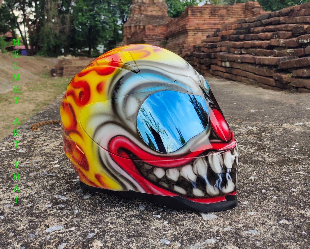 SCARY CLOWN Custom Motorcycle Helmet