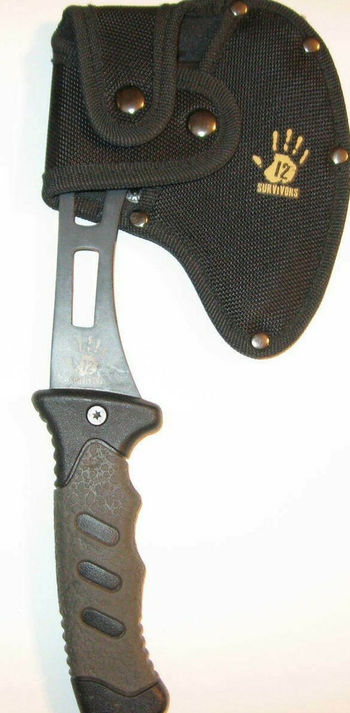AXE Hand Axe WITH SHEATH survivors 12 great used condition