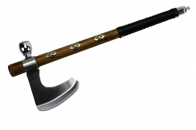 19" Chief Native American Tomahawk Hatchet Replica Axe Functional Peace Pipe 112