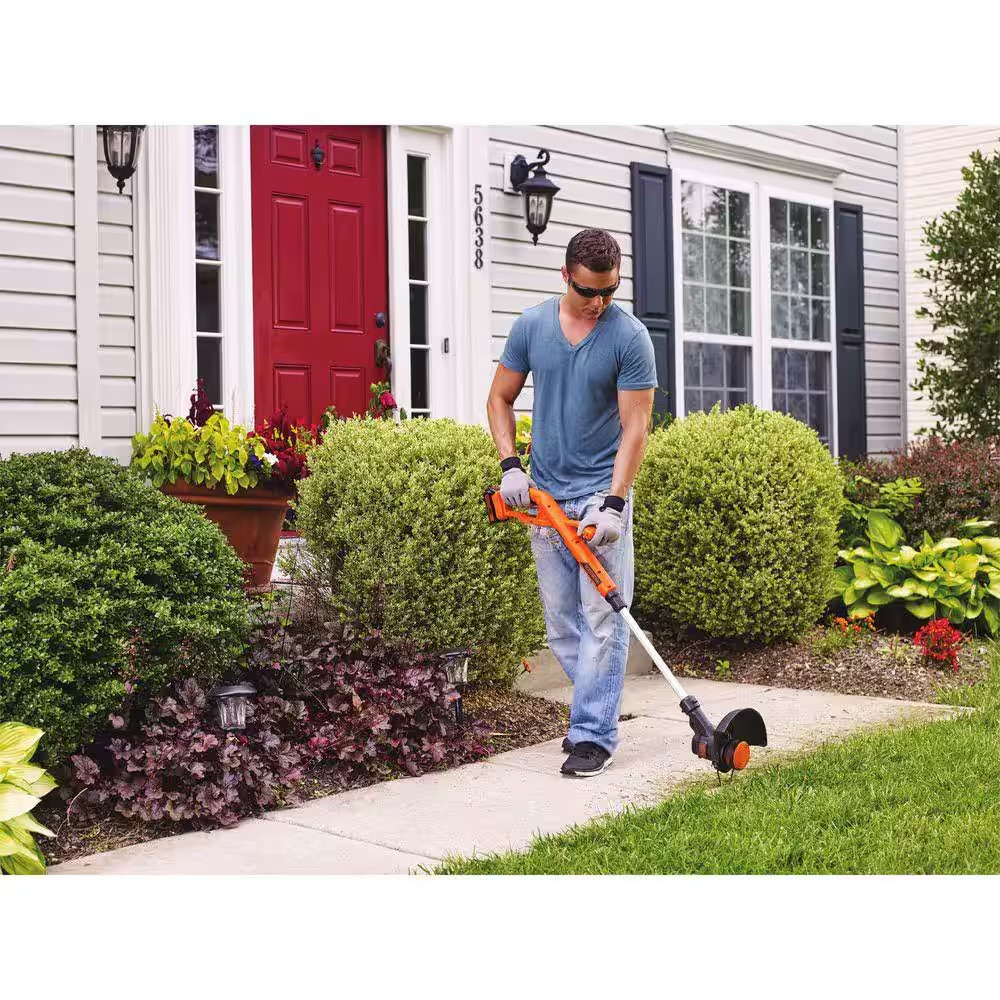 20V MAX Cordless Battery Powered String Trimmer & Leaf Blower Combo Kit with (2)