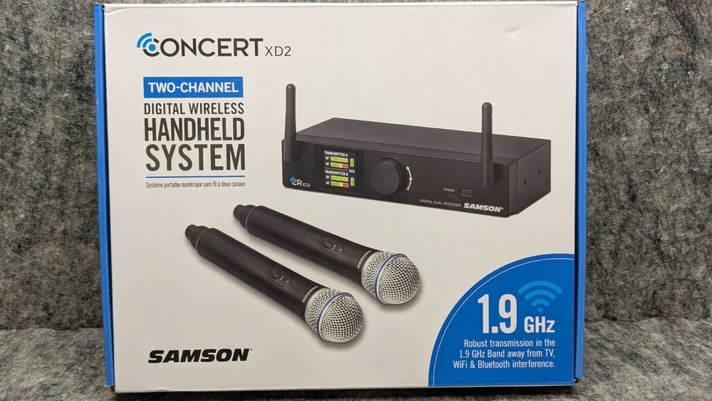 🔥New🔥 Samson Concert XD2 Dual Handheld Digital Wireless Microphone System