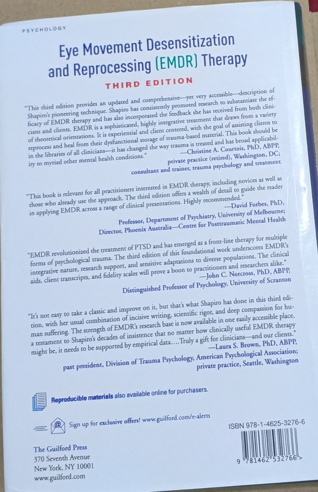 Eye Movement Desensitization and Reprocessing (EMDR) Therapy : Basic Principles,