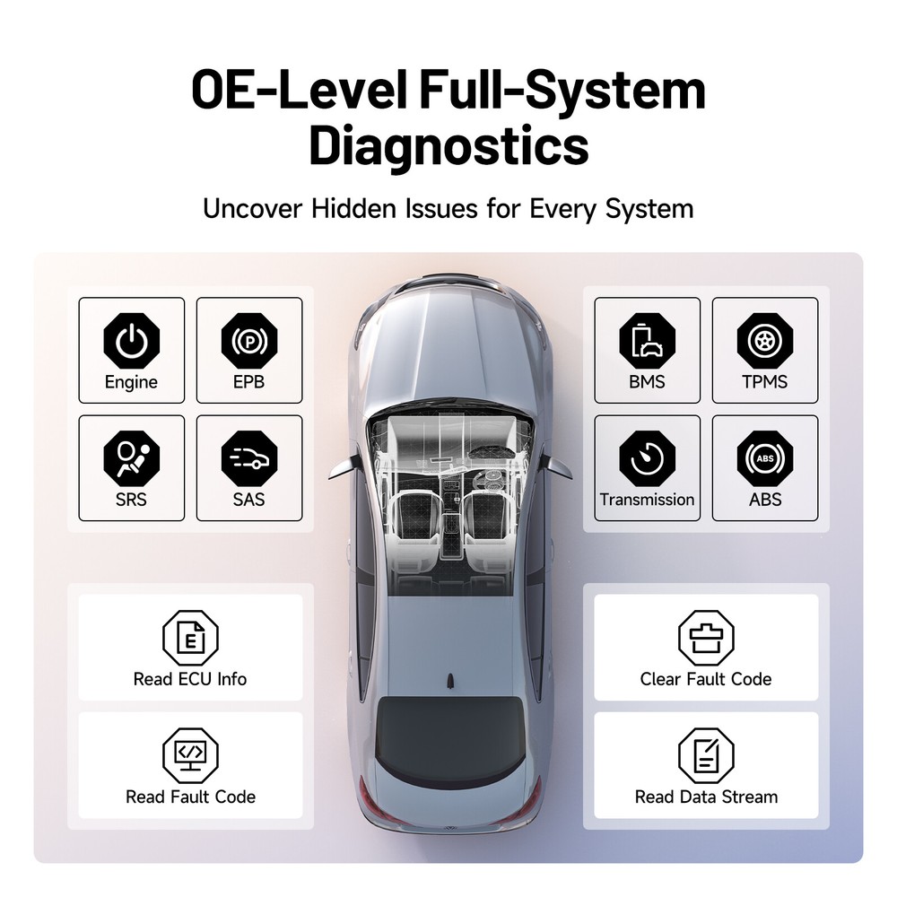 TOPDON ArtiDiag800BT 2 OBD2 Full System Diagnostic Scanner Tool TPMS Wireless