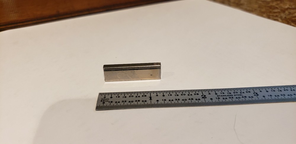 .128" CEJ Rectangular Steel Gage Gauge Block, Grade B