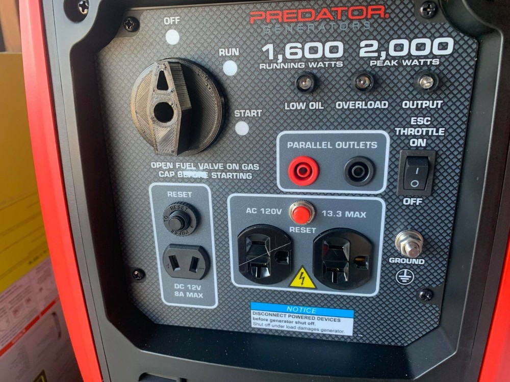 ***REPLACEMENT KNOB*** PREDATOR 2000 Watt Super Quiet Inverter Generator*