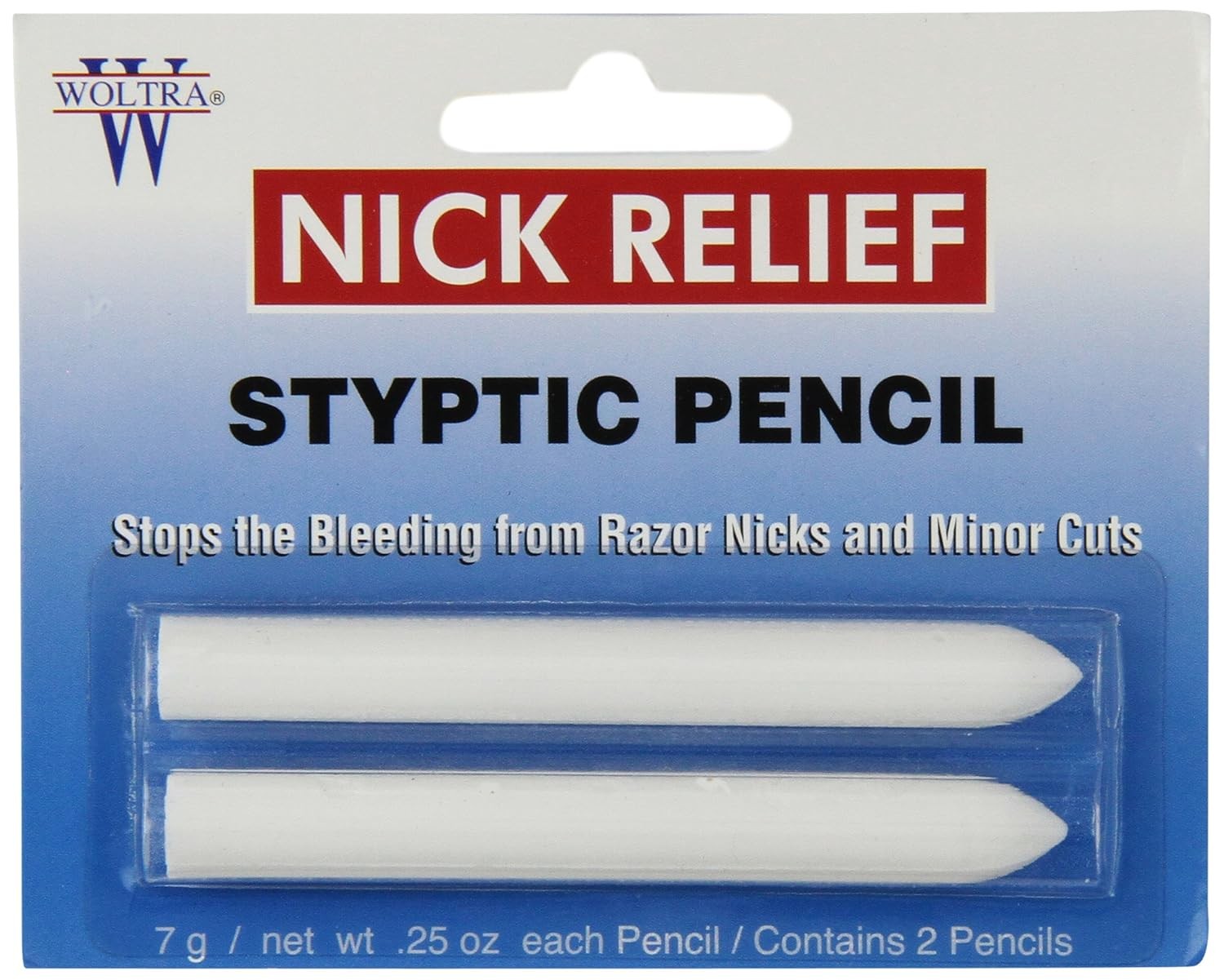 Woltra Nick Relief Styptic Pencil Small, 0.25 Ounce  2 ct choose your pack