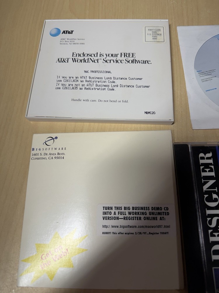 Vintage Mac Business related software CD Disc Lot, Demos & programs