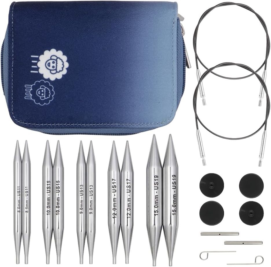 KnitPro Nova Interchangeable Knitting Needle Set 5" (13cm)- Chunky