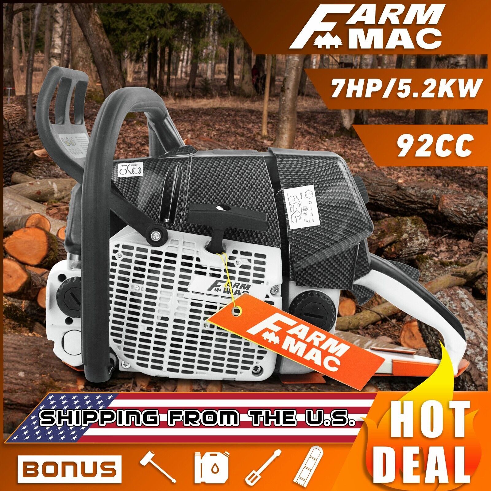 92cc Gas Chainsaw Power Head Compatible with Stihl MS660 G660 For Milling Wood