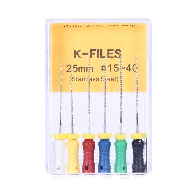 1 Box Dental K-File Root Canal Hand Use 25mm /21mm Endodontic Stainless Steel