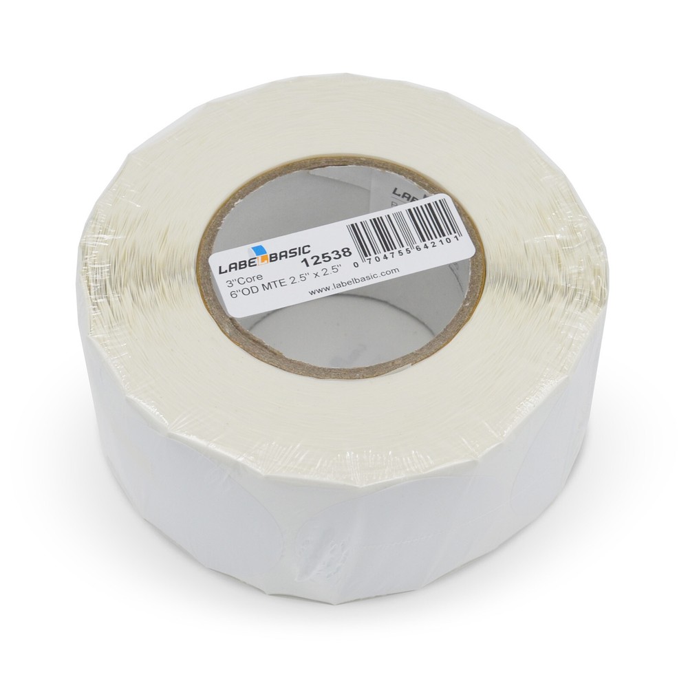 Labels for Primera LX610 Printer 2.5" Circle 1100 Matte Labels Per Roll