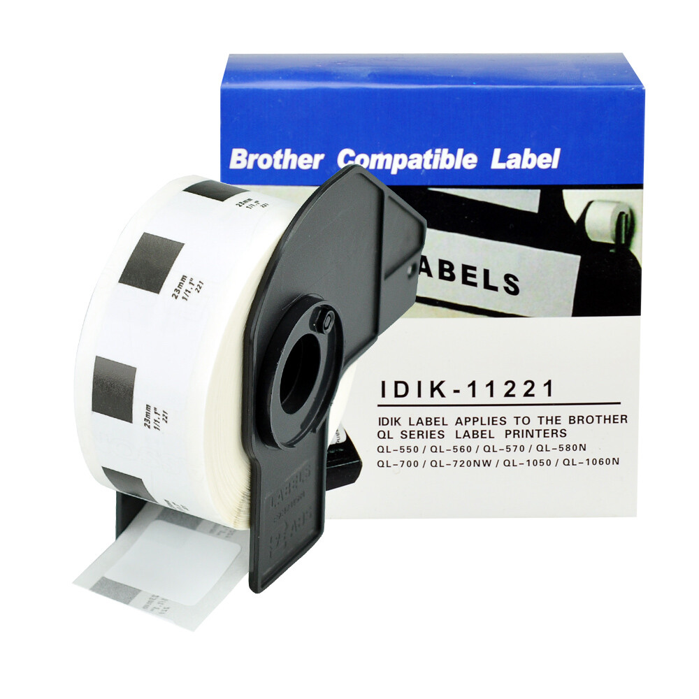 2X Brother Compatible DK11221 DK-11221 Printer Label Continues Roll White